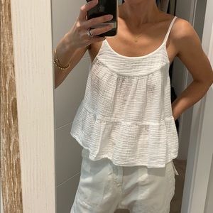 SOLD Xirena cotton tiered top